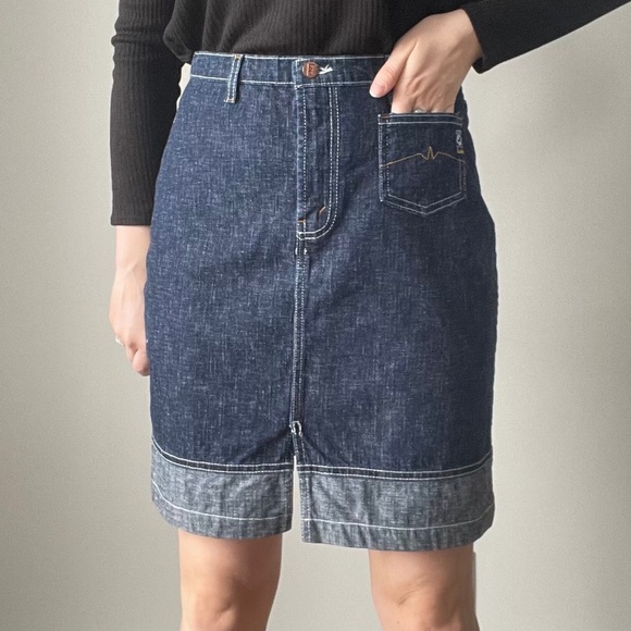 90’s denim skirt / size 9 medium - Picture 4 of 9